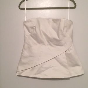 Ted Baker White strapless blouse